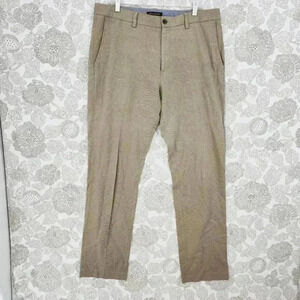 Banana‎ Republic Aiden Fit Men's Dress Pants Straight Leg 35x34 Khaki 9673